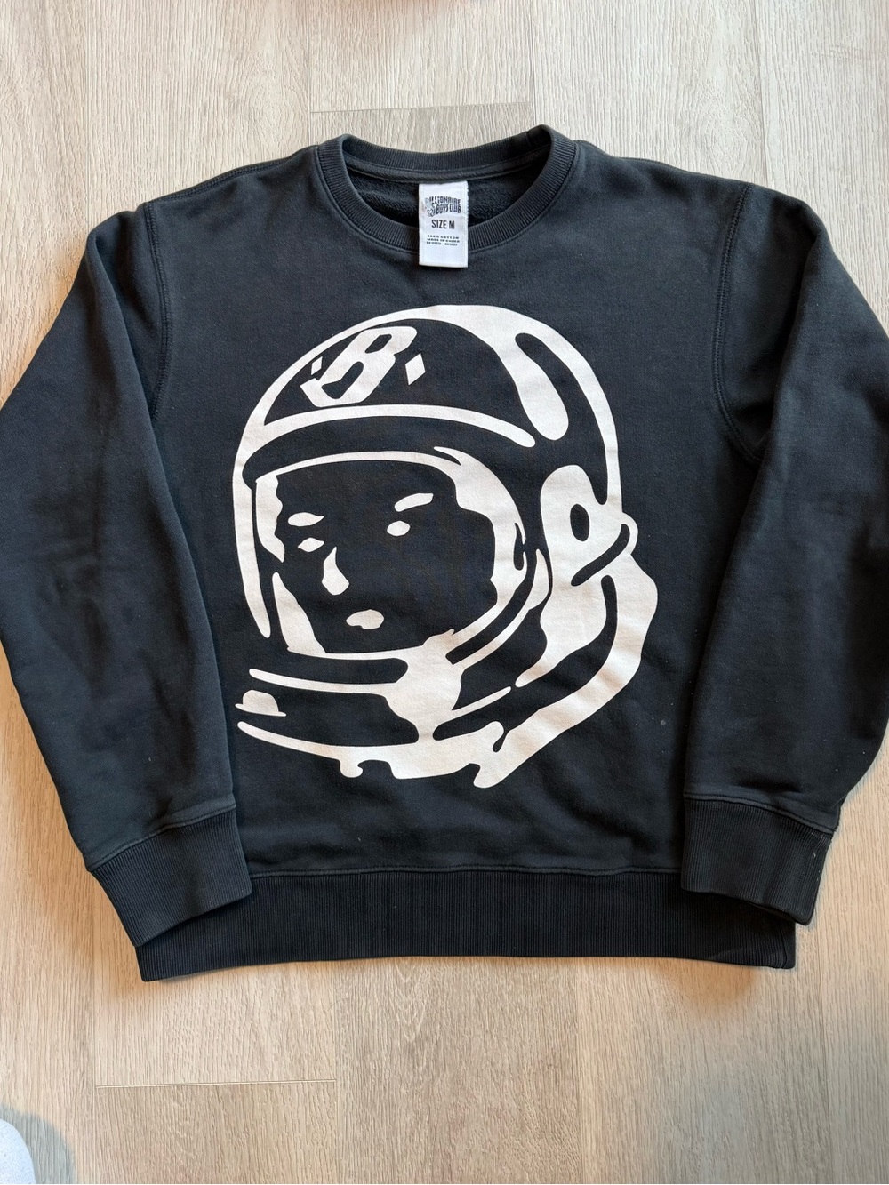 Billionaire Boys Club Black Crewneck with White Astronaut Graphic